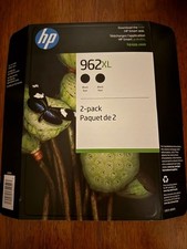NEW OEM Genuine ORIGINAL HP 962XL Black Ink Cartridge 2PK EXP 5/28 SEALED picture