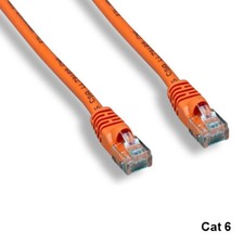 Kentek Orange 7ft Cat6 UTP Patch Cord 24AWG 550MHz RJ45 Router Network Internet picture