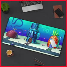 Spongebob Houses Desk Mat, Cartoon Inspired Extra Large Gaming Mouse Pad DNH468 picture