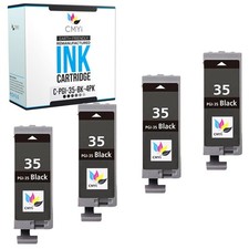 CMYi 4-Pack Replacement PGI-35 Black Ink Cartridge for Canon PIXMA iP110 mini360 picture