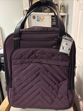 Vankean rolling quilted laptop computer travel bag green 6 zippered compartments picture