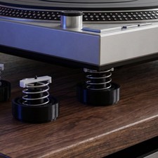 4pcs Turntable Isolation Feet: Adjustable Speaker Spikes Compatible with picture