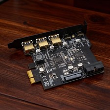 USB3.2 GEN1 PCI-E Expansion Card 5 Ports 2*Type-C 3*USB-A 19 Pin Connector 5Gb8g picture