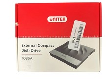 UNITEK T035A External CD DVD Drive Slim Portable USB 3.0 Type-C Reader Burner picture