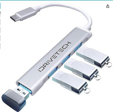USB C Hub Multiport Adapter - iDriveTech 4 in 1 USB Type C to 4 USB 3.0 - Compat picture