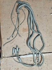Rare Retro Lot 4x Vintage Wang Computer Keyboard Cables PS/2 & 5-Pin DIN picture