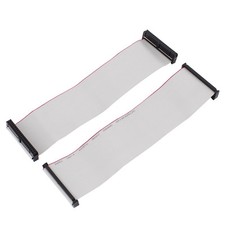 2pcs 2.54mm 40-Pin Female to Female IDE Extension Flat Ribbon Cable 20cm picture