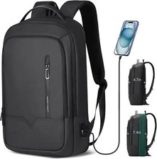 hk Laptop Backpack for Men Expandable Smart Business with USB Black  picture