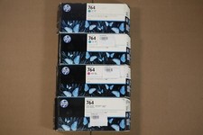 Lot of 4 New OEM HP Designjet T3500 CCMPK ink Set  HP764 C1Q13A,C1Q14A,C1Q17A picture