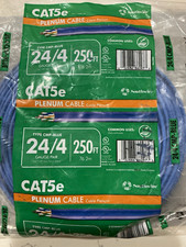 Southwire Cat5e Plenum CMP Cable 24/4 250 ft Blue (CMP-BLUE) picture