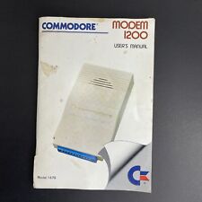 Vintage 1987 Commodore Modem 1200 Model 1670 User Manual Computer Guide picture
