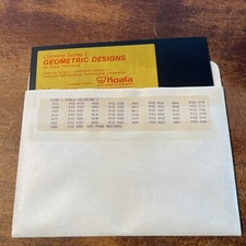Atari Koala Ware Coloring Series 1 Geometric Designs (1983) 5.25” Floppy picture