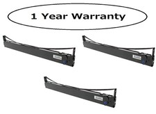 Compatible Oki Microline 8480 41708209 Printer Ribbon 3PK Black 25 M Characters picture