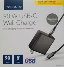 Brand New: Insignia 90W USB-C Wall Charger with 8ft USB-C Cable : NS-PAC90C-C picture