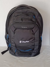 Black Targus Laptop Multi-Pocket Padded Backpack EUC picture
