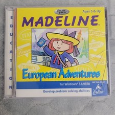 Madeline European Adventures PC Mac CD-ROM 1996 Creative Wonders Vintage Game picture