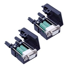 2PCS DB9 Solderless RS232 Serial to 9 pin Terminal Female Adapter picture