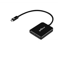 gofanco USB-C to Dual 4K DisplayPort MST Multi-Monitor Adapter, Not for Mac OS picture