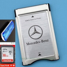 PCMCIA TO SD SDHC CARD Adapter fr Mercedes-Benz+SanDisk 16G 170MB/s' Card+Reader picture