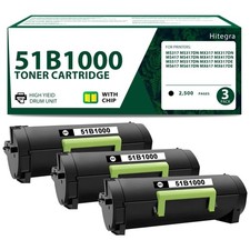 51B1000 Toner Cartridges Black with New Chip 51B2000 51B00A0 | Replacement fo... picture