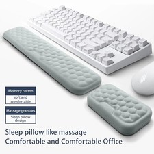 Keyboard & Mouse Wrist Rest Pad Set-Gel Support Cushion with Memory Foam Comfort picture