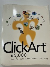 Broderbund ClickArt 65000 User's Guide And Visual Catalog Unopened Software picture