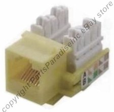 Lot100pcs/pack Cat5e RJ45 Keystone Network 10/100/1000 Jack 110Punch{IVORY/BEIGE picture