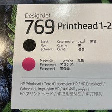 2027 GENUINE HP #769 Magenta/Black PRINTHEAD DesignJet XL 3800 7K5U7A NEW SEALED picture