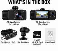 S2 Dash Cam 1080P WiFi 170° Wide Angle 2.0