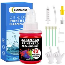 Upgraded DTF Cleaning Kit - 150ML DTF Printer Head Cleaner, 4X Powerful Print... picture