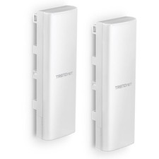 TRENDnet 14 dBi WiFi 6 AX1200 Outdoor Directional PoE Access Point White picture