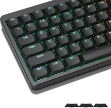 Womier Low Profile PBT Keycaps Black Shine Through Cherry MX 60% 65% 75% picture
