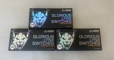 (36pc x 3 Boxes) Glorious Lynx Extra Smooth G-Lubed Linear Mechanical Switches picture