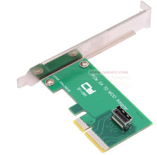 PCI-Express 5.0 4.0 4X to MCIO Mini Cool Edge IO Female Host Adapter [SF-085] picture