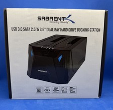Sabrent EC-HD2B USB 3.0 Dual Bay SATA Hard Drive Docking Station Cloner New picture