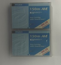 Lot Of 2 Exabyte Mammoth 2 AME 40/100GB 150M Data Tape Cartridge 00573 picture