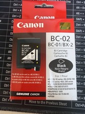 Canon BC-02 Black Ink Cartridge OEM Genuine — New picture