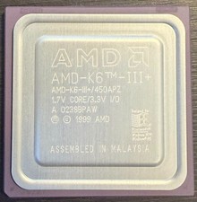 AMD K6-III+ 450 APZ 1.7V CORE/3.3V RARE Socket 7 CPU/ Brand New/ RARE 1999 picture