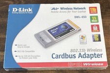 D-Link Air Wireless Network CardBus Adapter IEEE 802.11b 11Mbps DWL-650 New picture