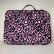Vera Bradley, Lilac Medallion Padded Zip-Around Laptop Padded Case 14”x11” Clean picture