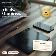 Freelancer Small Business Software Bundle Invoice Pricing Receipt Generator Apps picture