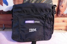 New IBM WebSphere Messenger Black Bag w Shoulder Strap Laptop iPad Carrying Case picture