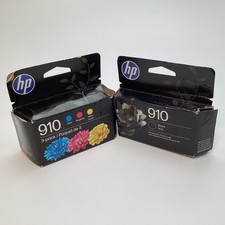 Genuine HP 910 Black & Color 3-Pack Ink Cartridges - Exp 12/2027 - 4 Pack NOT XL picture