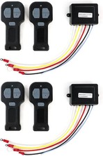 12V Wireless Winch Remote Control Kit 4 Pack Universal 5 Wire Receiver For Truck picture