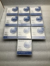 Lot of 10 Sony LTO-3 Ultrium LTX400G 400GB/800GB Data Tape Cartridges NEW picture