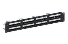 CommScope 760180059 UNP-6-DM-2U-48 Cat 6, 2U, 48 Port Patch Panel, Black picture