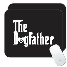 Gift Mousepad : The Dogfather Funny Art Print For Dog Dad Father Puppy Pet picture