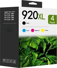 4 Pack 920XL Ink Combo Fits HP Officejet 6000 6500 6500a 7000 7500a With Chip picture