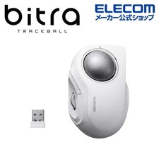 ELECOM M-MT2MRSWH Bitra Wireless Trackball Mouse 2.4GHz Bluetooth 5 Buttons picture