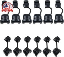 Electric Cable Protection Cord Buckle 12PCS Black Round Nylon Strain Reli picture